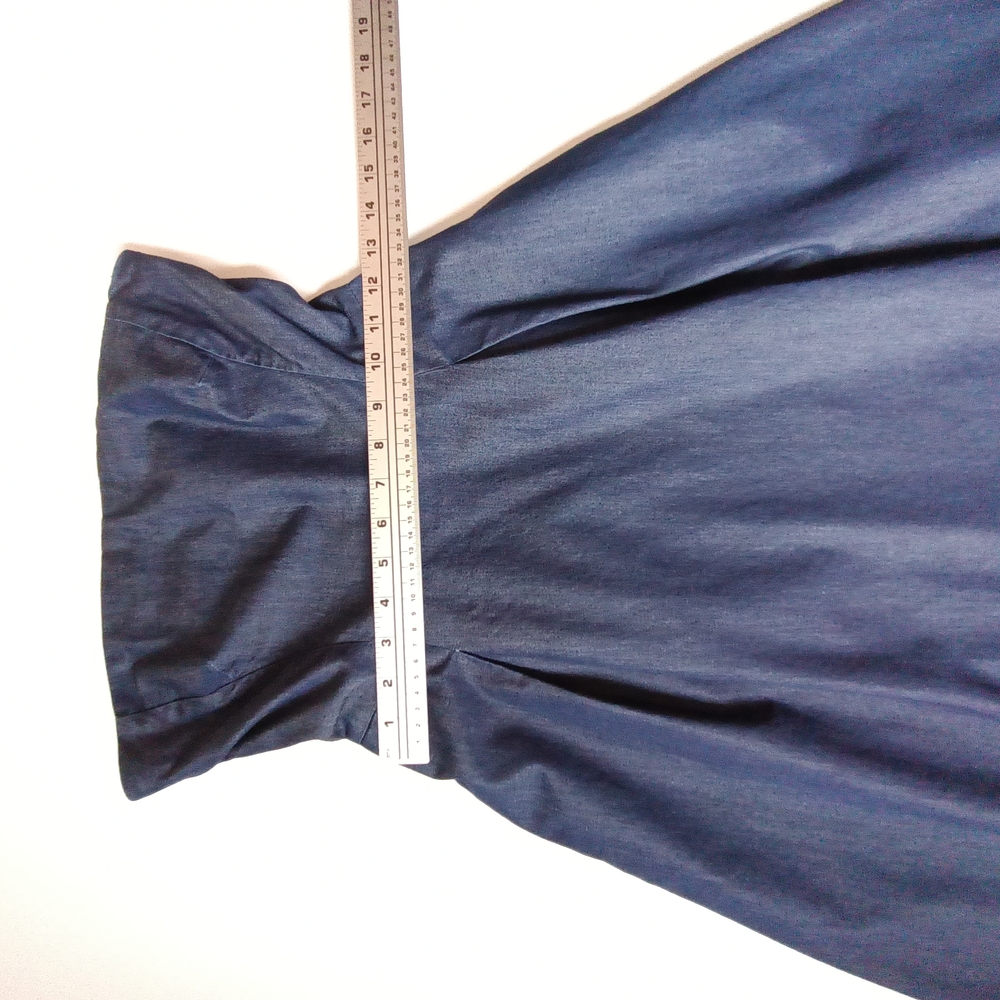White House Black Market Blue Midi Dress - Picture 3 of 7